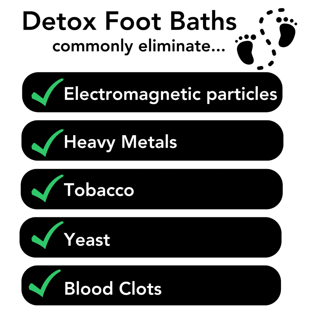 detox foot bath infographic