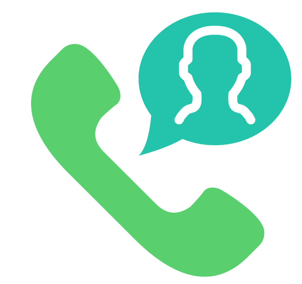 phone icon with speech bubble